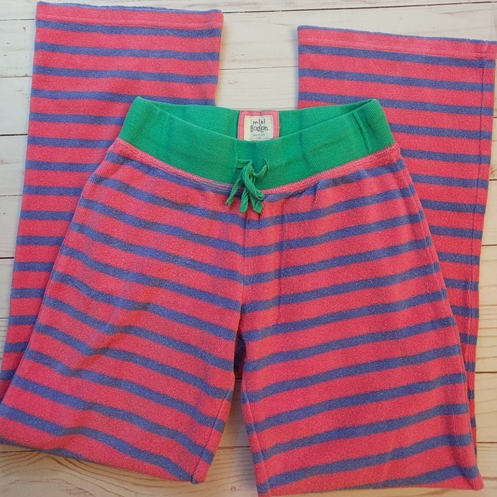 #155 Mini Boden size 11 y terry cloth pants ❤️